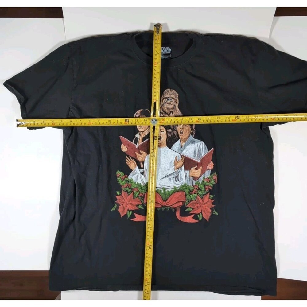 CHRISTMAS StarWars Tshirt Size XXL Chewbacca Princess Leia Hans SOLO LUKE - Picture 7 of 8
